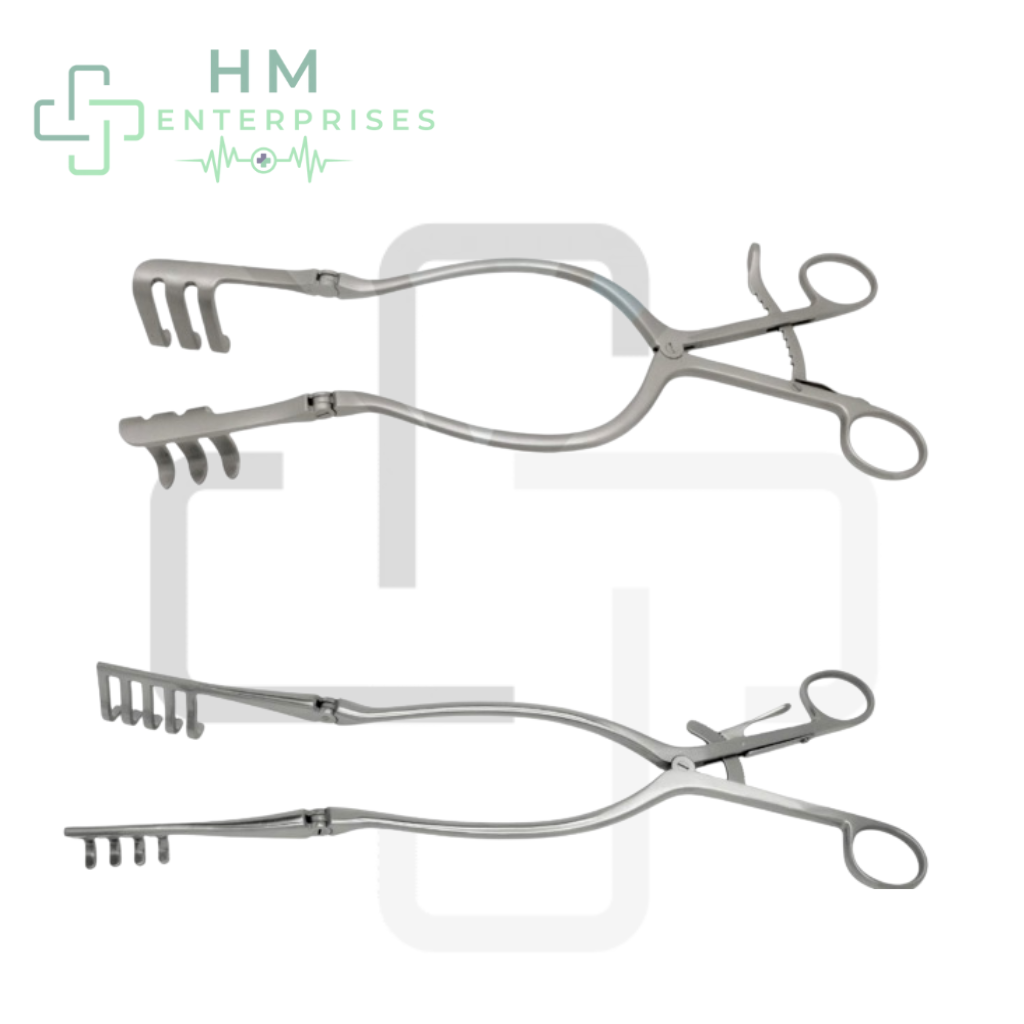 1-5-ST-Beckman-Adson Self Retaining Retractor 3×4 Blunt Prongs – Neuro Surgical Instrument